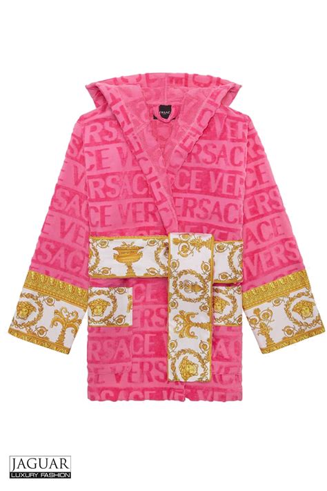 pink versace dressing gown